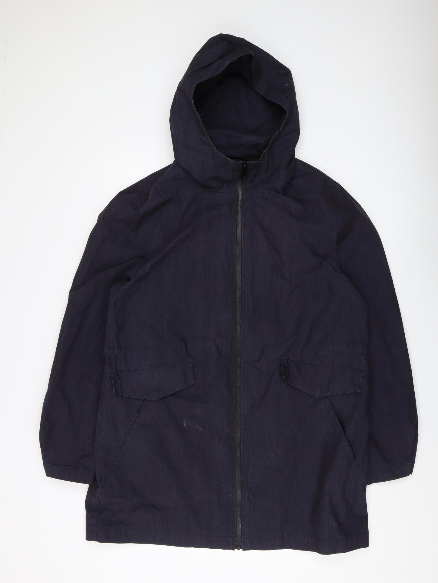 NōMe Unisex Black Parka Jacket 2XL Hooded Casual