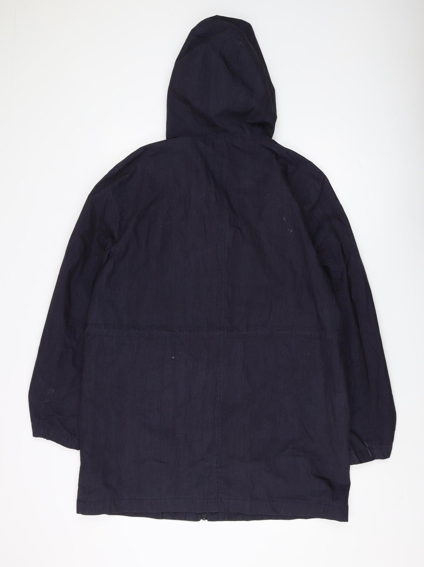 NōMe Unisex Black Parka Jacket 2XL Hooded Casual