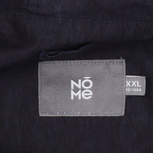 NōMe Unisex Black Parka Jacket 2XL Hooded Casual