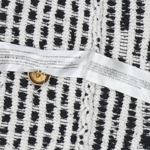 Zara Women's Multicoloured Check Cardigan S