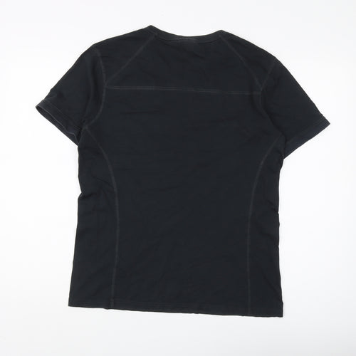 Police Men's Black Medium Cotton Crew Neck T-Shirt