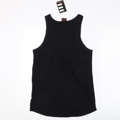 Death Kitty Black Music Tank Top Size 8 Women's