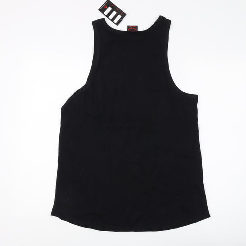 Death Kitty Unisex Black Music Tank Size 14