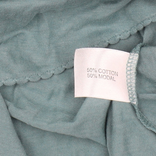 Kew Women's Green XL Wrap Top Long Sleeve Casual