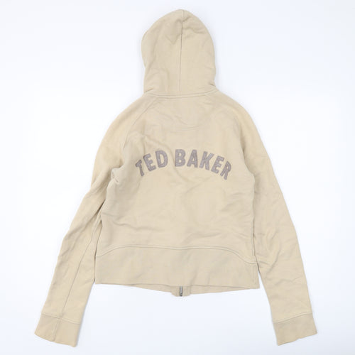 Ted Baker Beige Women's Full Zip Hoodie Size 10