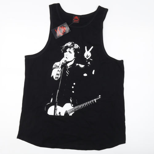 Death Kitty Women's Black Tank Top, Size 18, Music Graphic