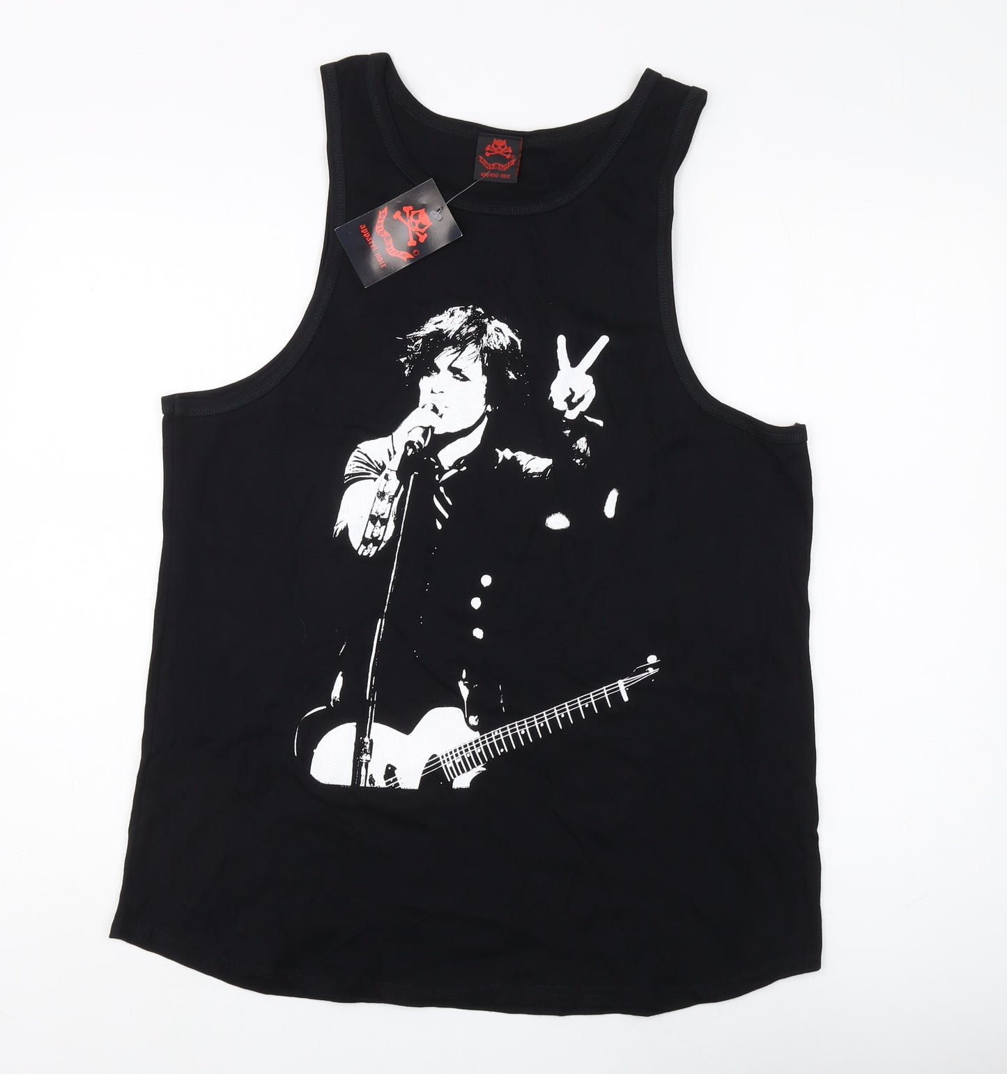 Death Kitty Women's Black Tank Top, Size 18, Music Graphic