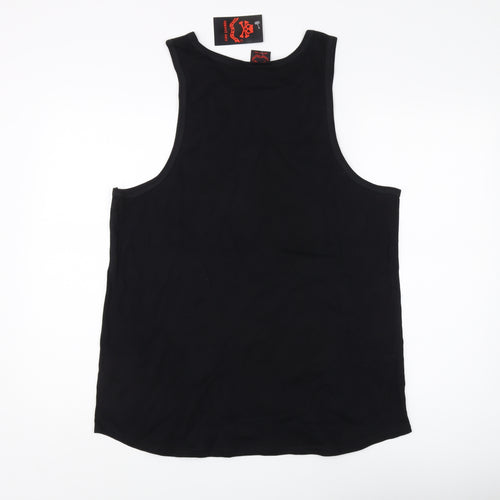 Death Kitty Women's Black Tank Top, Size 18, Music Graphic