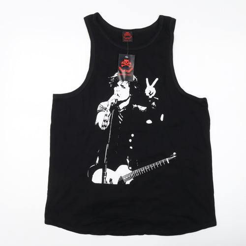 Death Kitty Women's Black Music Tank Top Size 18 Jersey