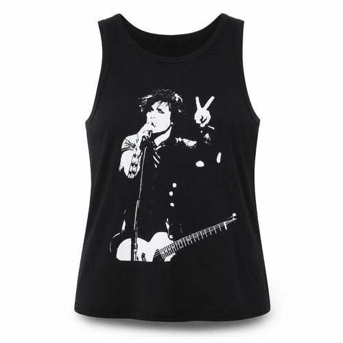 Death Kitty Women's Black Music Tank Top Size 18 Jersey