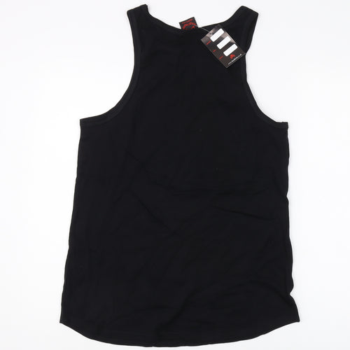 Death Kitty Women's Black Tank Top Size 12, Music Theme