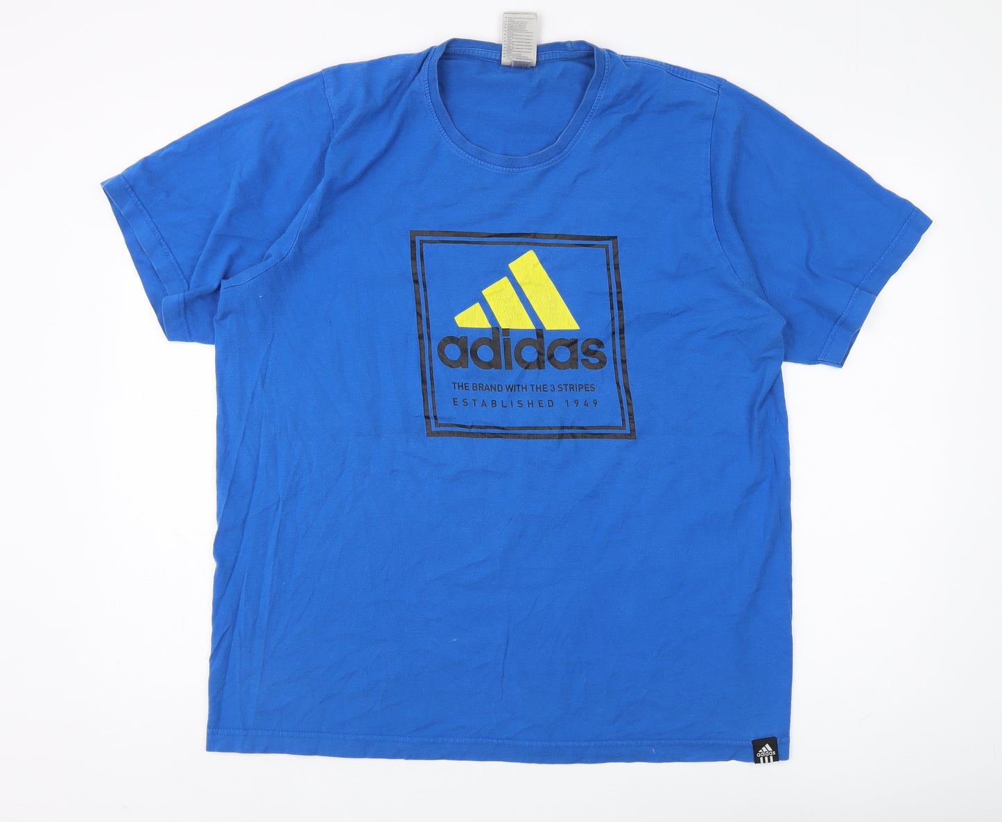 Adidas Men's Blue XL Graphic Print T-Shirt