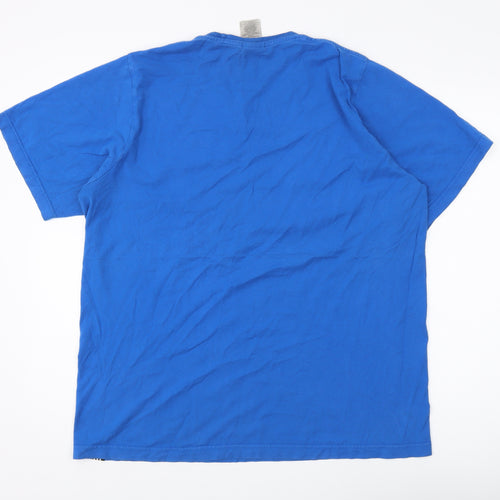 Adidas Men's Blue XL Graphic Print T-Shirt