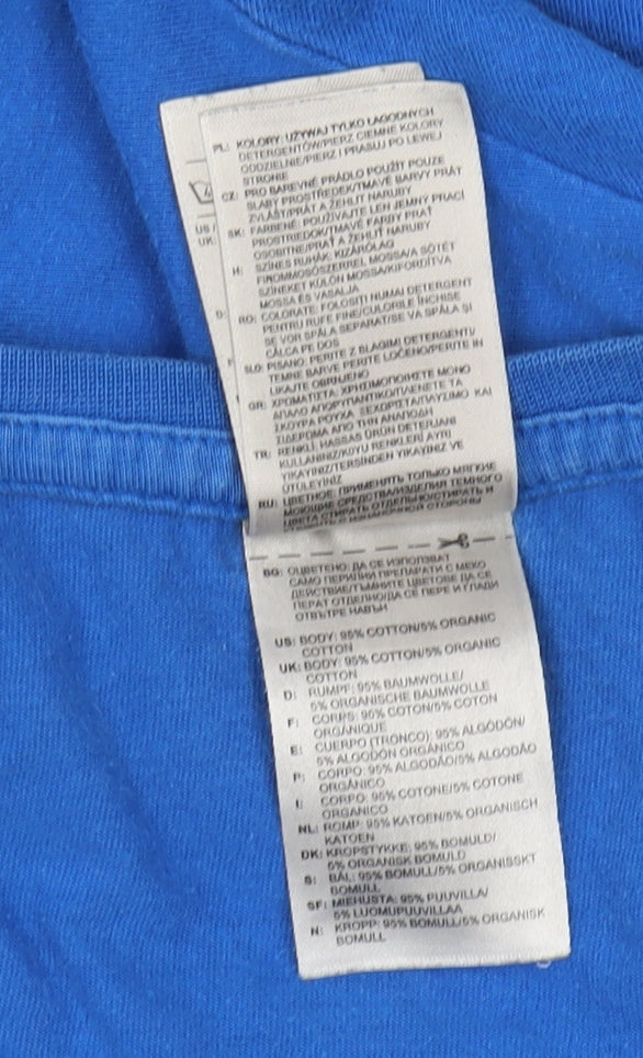 Adidas Men's Blue XL Graphic Print T-Shirt