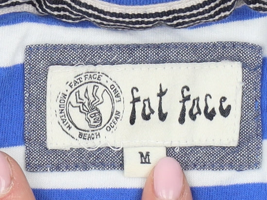 Fat Face Men's Blue Striped M Short Sleeve T-Shirt