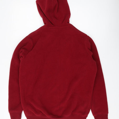 Cotton Traders Red Hooded Puffer Jacket S Men