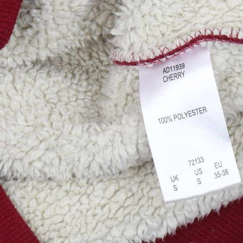 Cotton Traders Red Hooded Puffer Jacket S Men