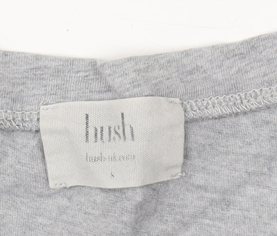 hush Women's Grey Rainbow T-Shirt, Size S