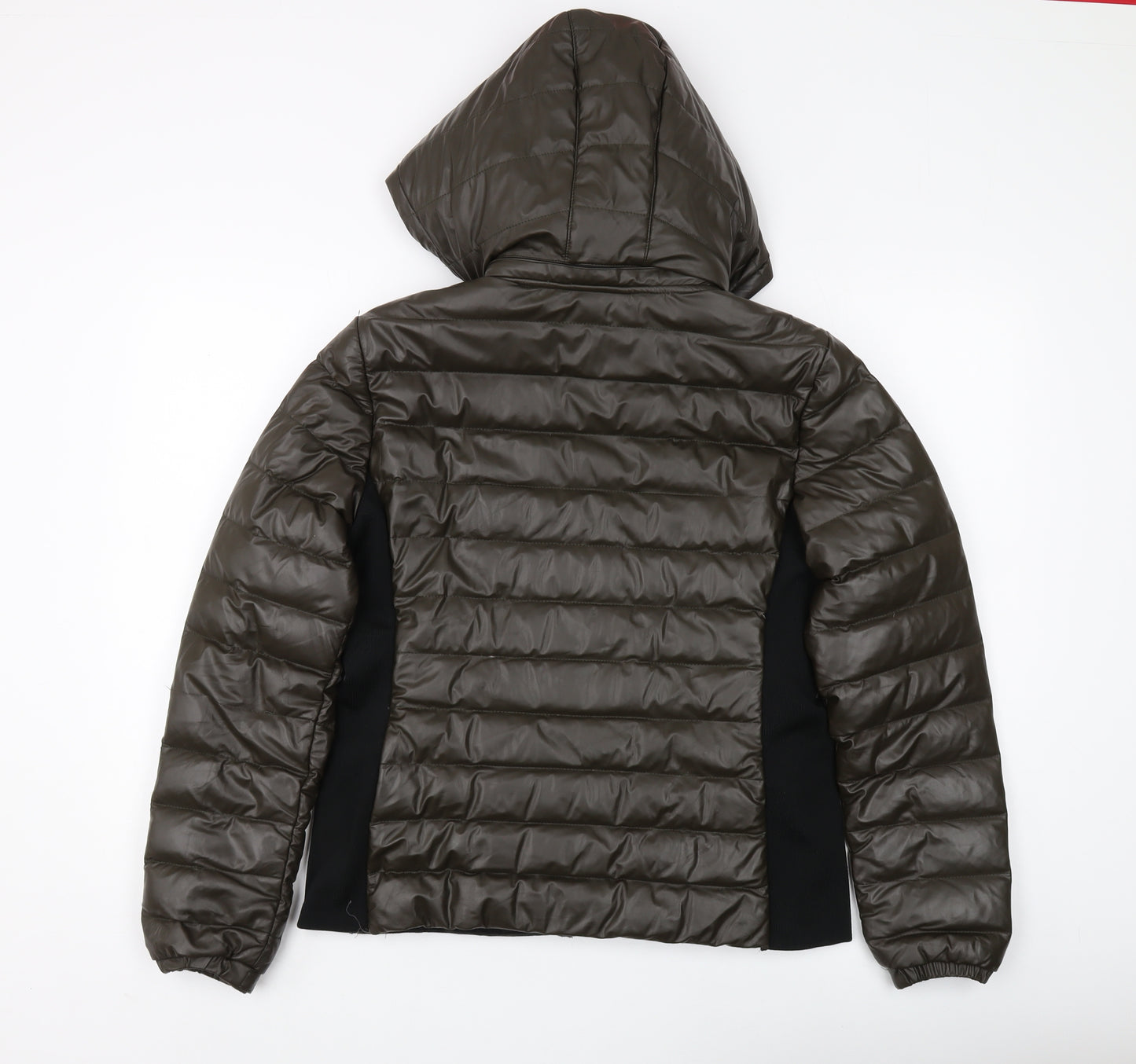 Steve Madden Women's Brown Puffer Jacket M - Hooded