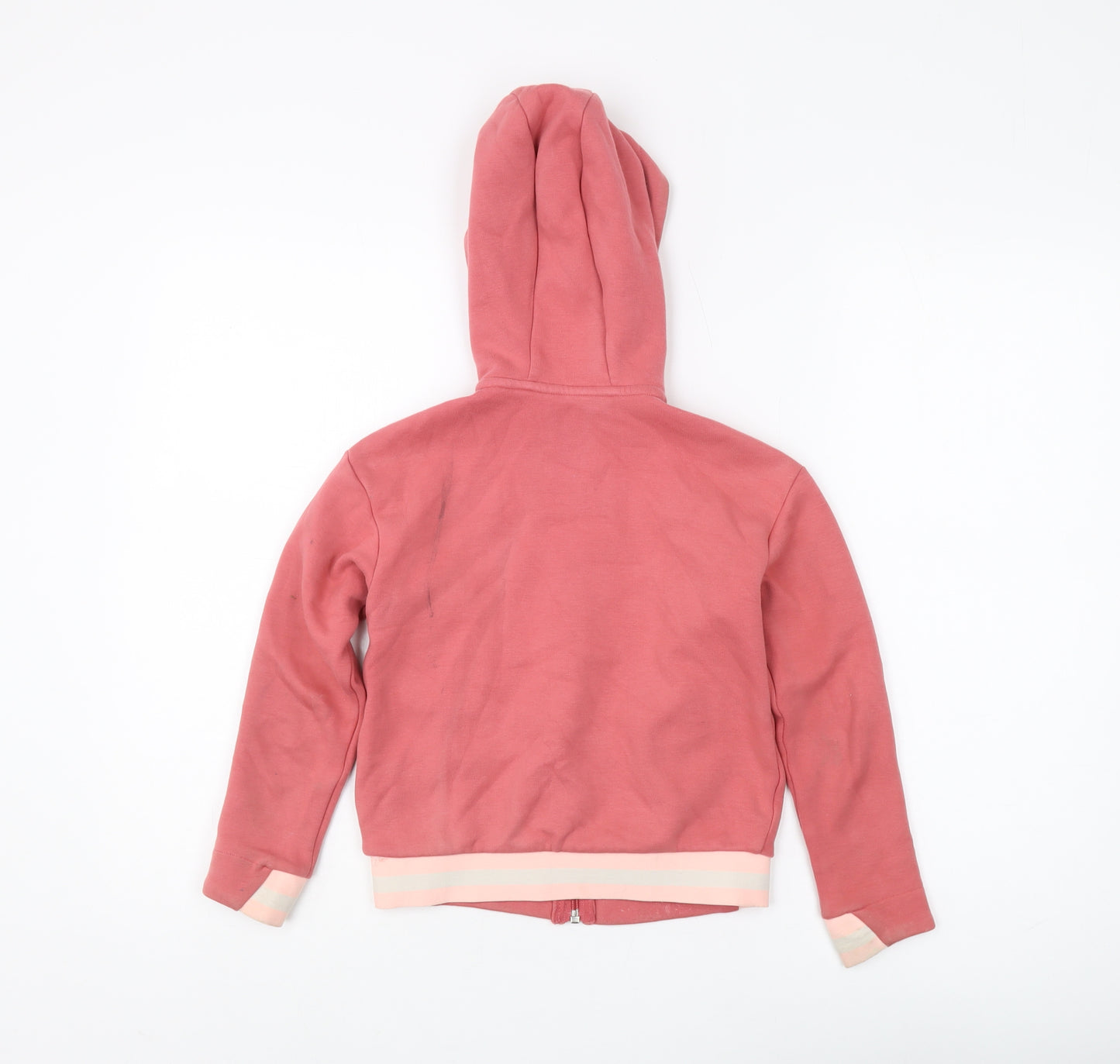 Artengo Girls Pink Full Zip Hoodie 7-8 Years