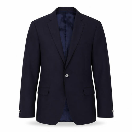 T.M. Lewin Men's Blue Slim Fit Blazer, 41R, Business Style