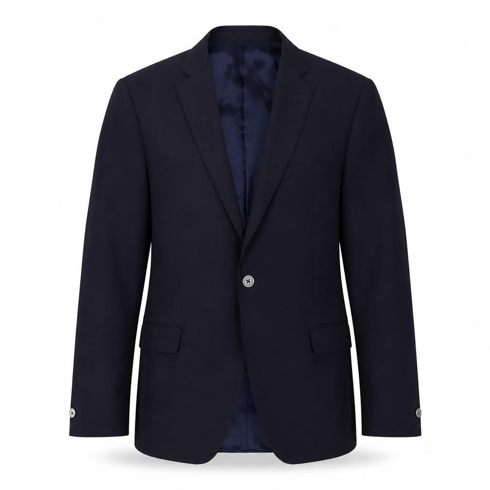 T.M. Lewin Men's Blue Slim Fit Blazer, 41R, Business Style