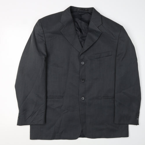 Zantos Men's Grey Blazer Notch Lapel 42S