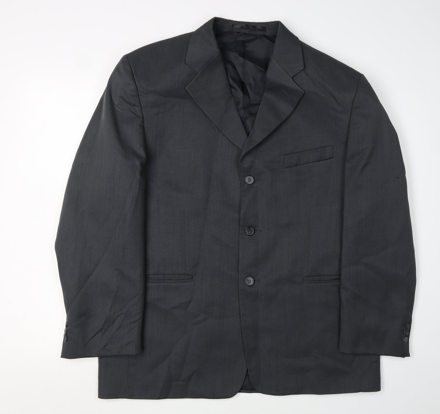 Zantos Men's Grey Blazer Notch Lapel 42S
