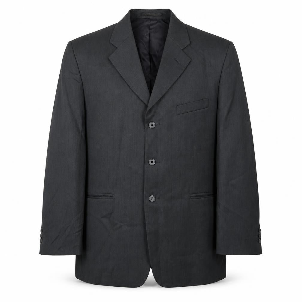 Front view of Zantos Men's Grey Blazer Notch Lapel 42S