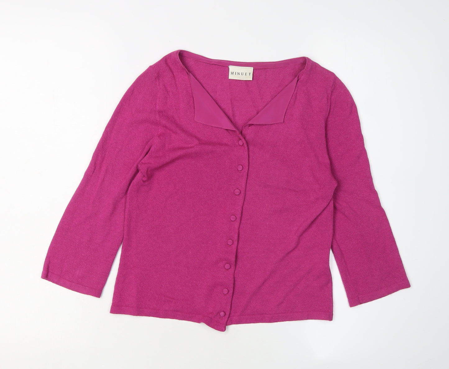 Minuet Women's Pink Cardigan, UK 8, Viscose Blend
