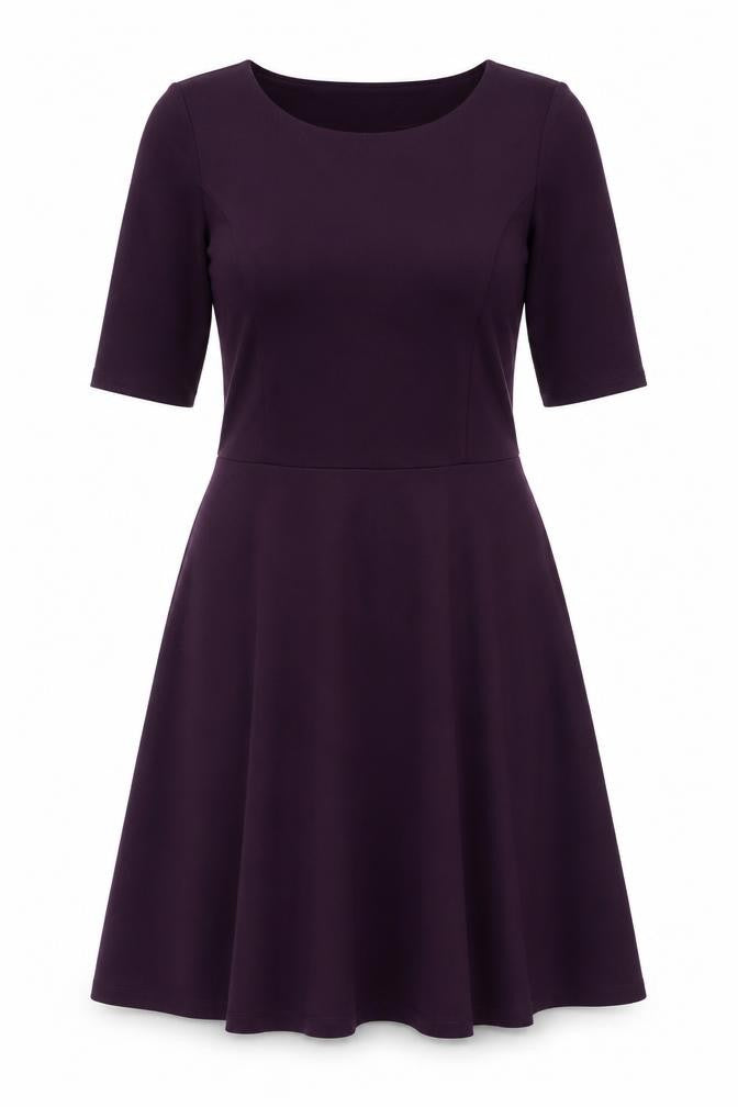 Lands' End Women's Purple A-Line Dress S Casual