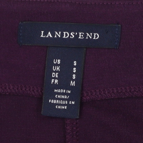 Lands' End Women's Purple A-Line Dress S Casual