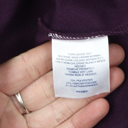Lands' End Women's Purple A-Line Dress S Casual