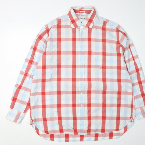 Boden Men's Multicoloured Check Classic Fit Shirt