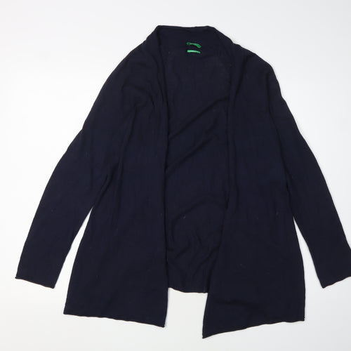 Benetton Women's Blue Cardigan, Size S, Casual