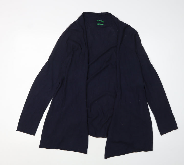 Benetton Women's Blue Cardigan, Size S, Casual