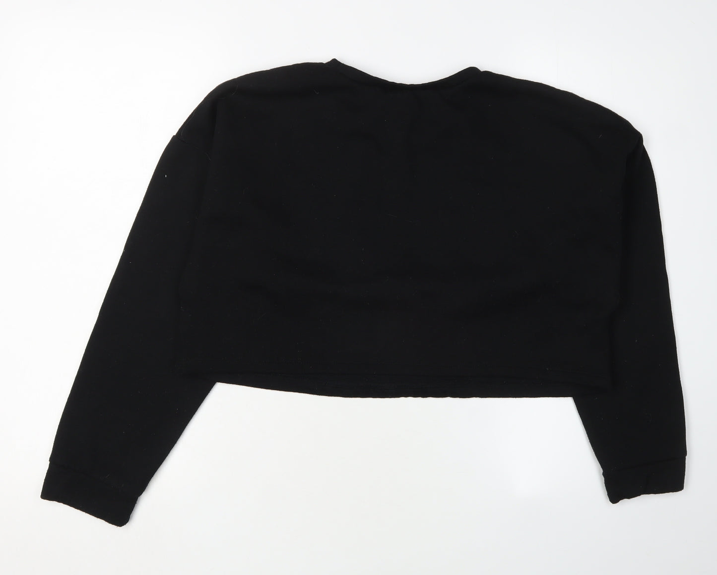 Zara Black Embroidered Women's Sweatshirt UK 0