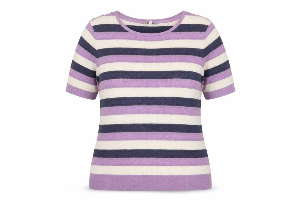 Front view of Country Casuals Women's Multicoloured Striped jumper XL