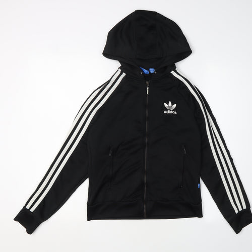 Adidas Unisex Black Full Zip Hoodie S