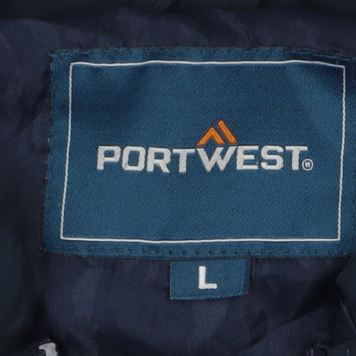 Portwest Men's Blue Waistcoat L with Pockets