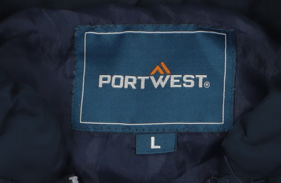 Portwest Men's Blue Waistcoat L with Pockets