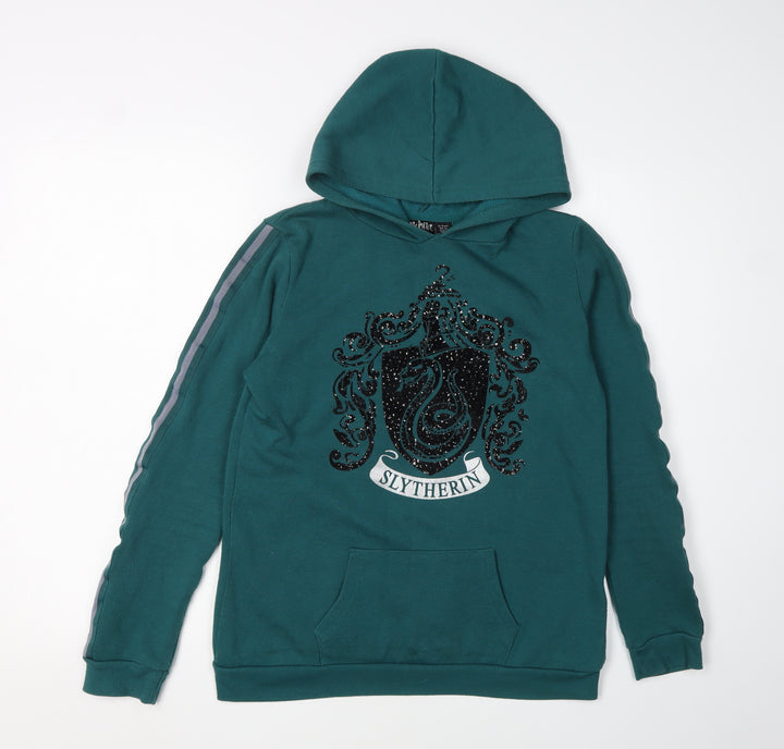Harry Potter Girls Green Slytherin Hoodie 13-14 Years