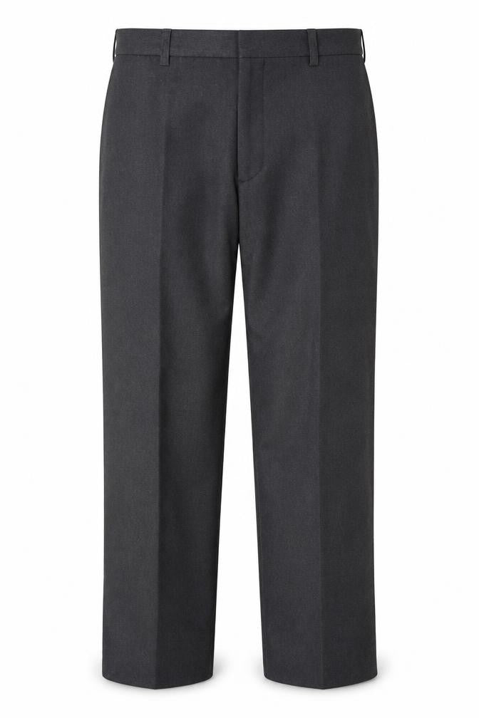 Front view of Beuny Men's Grey Dress Pants, size 34, Regular Fit