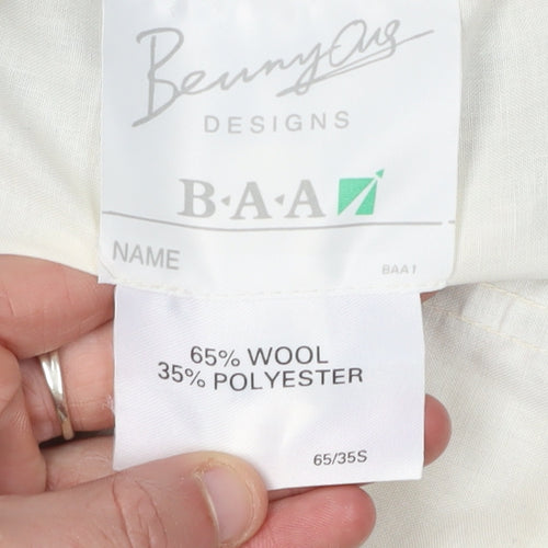Beuny Men's Grey Dress Pants Size 34 Regular Fit