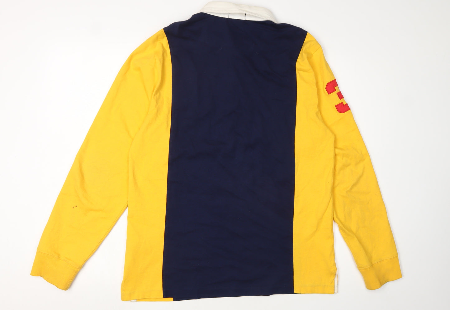 Polo Ralph Lauren Men's Yellow XL Long Sleeve Polo