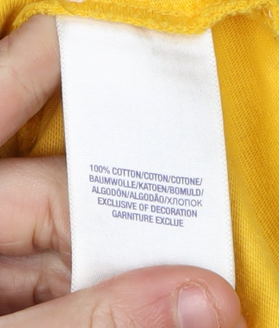 Polo Ralph Lauren Men's Yellow XL Long Sleeve Polo
