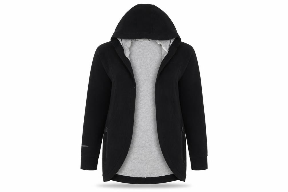 Front view of Everlast Women's Black Full Zip Hoodie, size 10