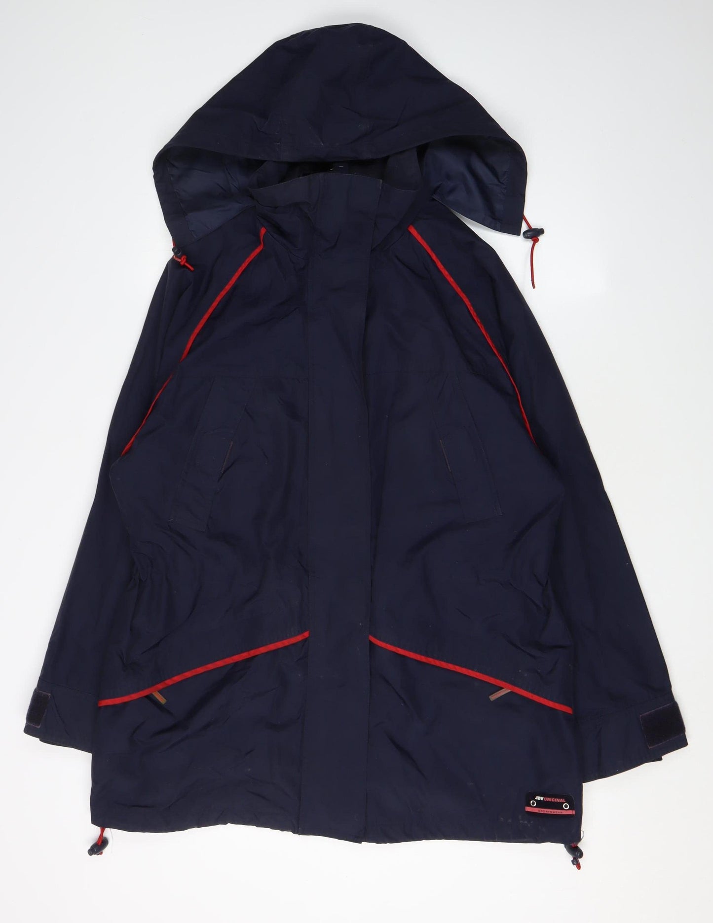 Joie de Vivre Women's Blue Hooded Nylon Jacket M