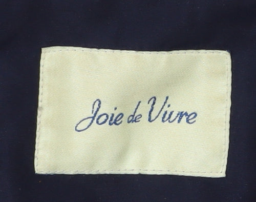 Joie de Vivre Women's Blue Hooded Nylon Jacket M