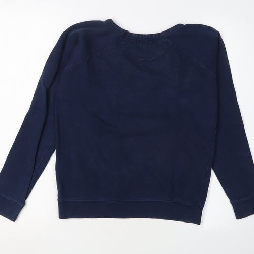 Maison Labiche Women's Blue Cotton Pullover Sweatshirt XS